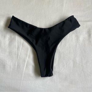 Basic black bikini bottoms